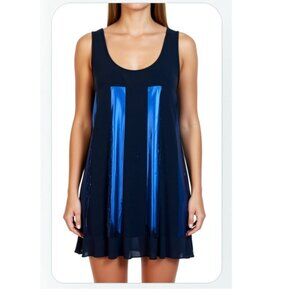 Dressbarn Collection Black and Blue Women's Dress Size 14P (WD012)